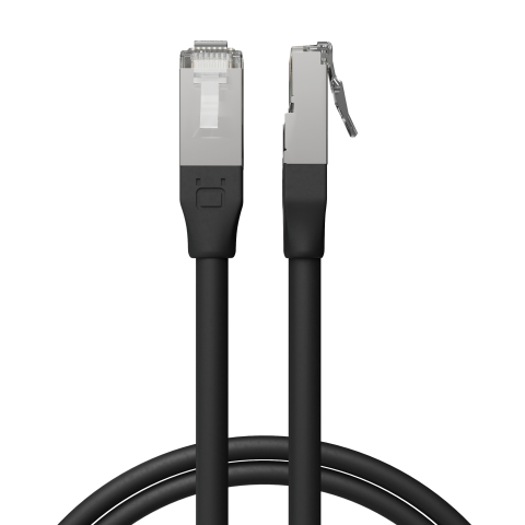 Broadbe Outdoor Patch Cable 10G Black 1m
