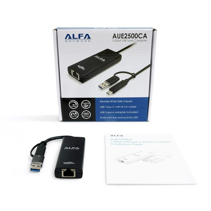 Alfa USB Ethernet Adapter AUE2500CA